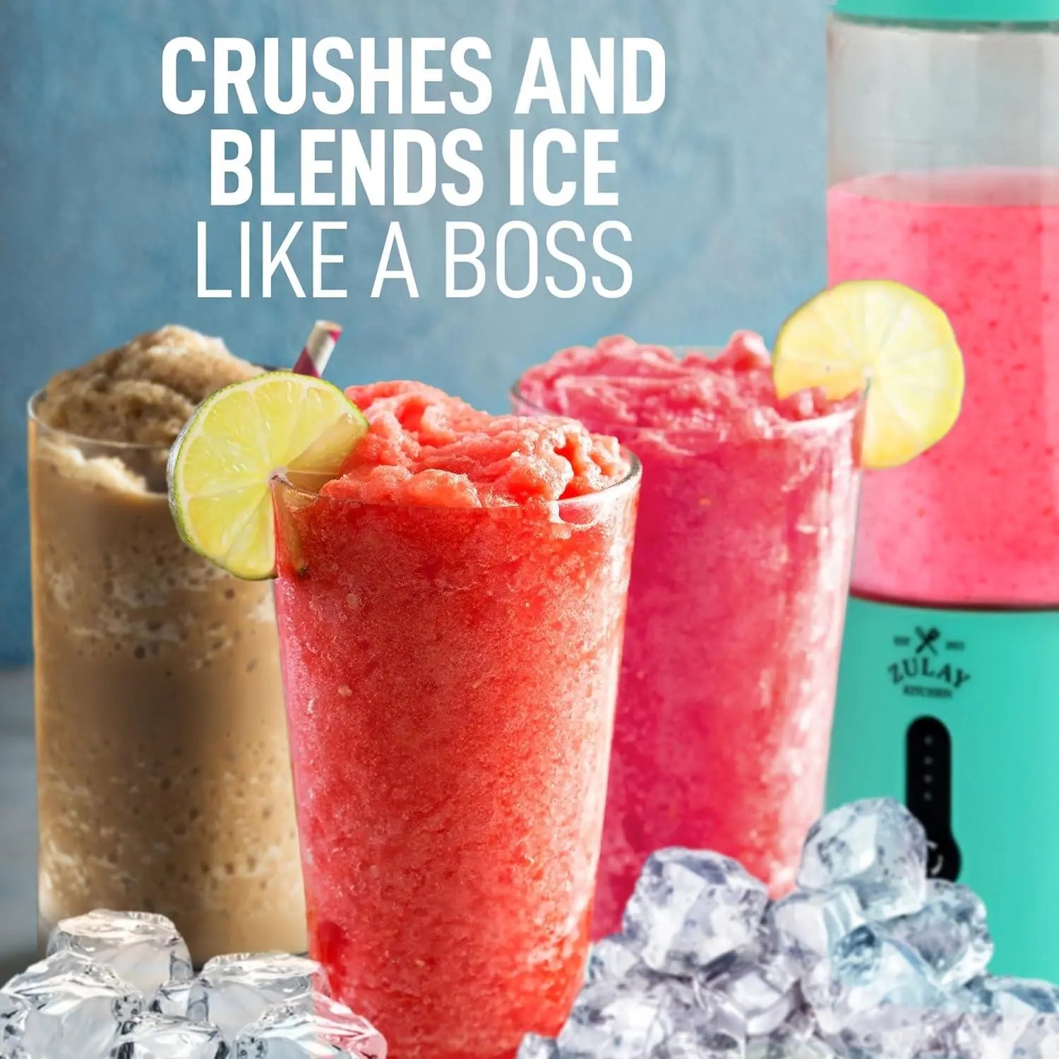 Personal Blender - 18Oz Rechargeable Blender That Crushes Ice