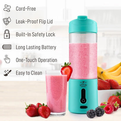 Personal Blender - 18Oz Rechargeable Blender That Crushes Ice